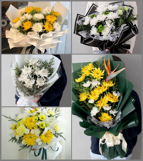 贵州毕节市威宁县黑石镇院子村白事花束代送